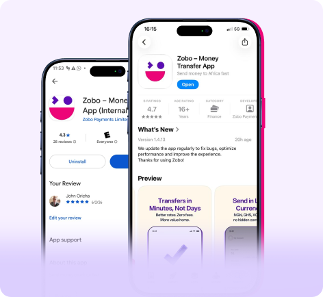 Zobo app on mobile